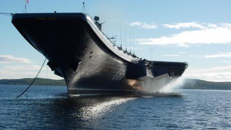 Majestic Military Vessel on Calm Waters wallpaper