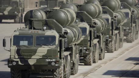 Military Convoy of Advanced Defense Systems wallpaper
