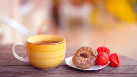 Cozy Moments with Tea and Treats wallpaper