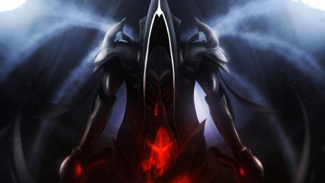 Dark Fantasy Warrior in Enigmatic Realm wallpaper