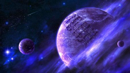 Cosmic Dreamscape of Distant Worlds wallpaper