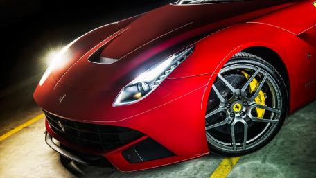 Red Ferrari F12 Berlinetta in Stunning Detail wallpaper