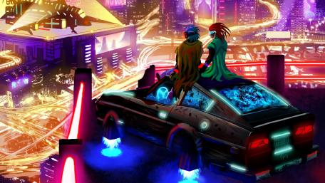 Cyberpunk date wallpaper