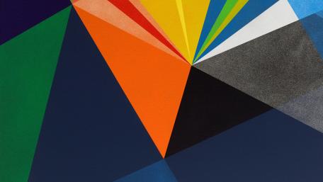 Abstract shapes material design wallpaper