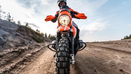 Rugged Adventure Awaits Behind the Handlebar wallpaper