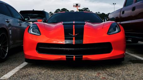 Bold and Striking Red Sports Car Wallpaper wallpaper