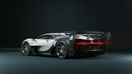 Sleek Bugatti Concept Car Wallpaper for Visionary Drivers wallpaper