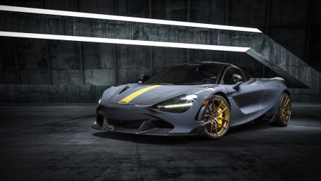 Sleek McLaren 720S in a Modern Setting wallpaper