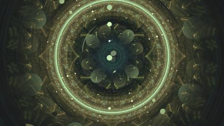 Mystical Fractal Mandala wallpaper