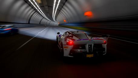 Speeding Through the Night Tunnel wallpaper