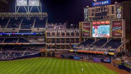 Nighttime Baseball Excitement at Petco Park wallpaper