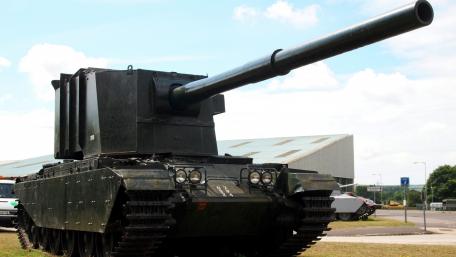 Powerful War Machine Displayed Outdoors wallpaper
