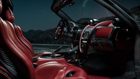 Luxury Interior of a High-End Sports Car wallpaper