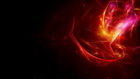 Vibrant Abstract Energy Flowing Through Darkness wallpaper