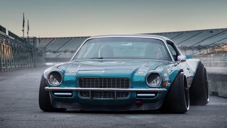 Classic Retro Car Meets Modern Style wallpaper