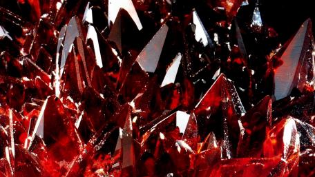 Crimson Gemstone Fantasy Artistry wallpaper