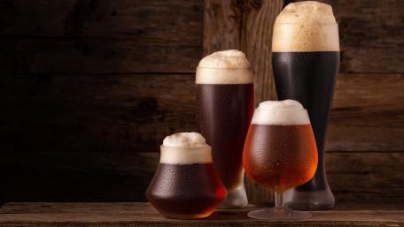 Craft Beer Collection Displayed Beautifully wallpaper