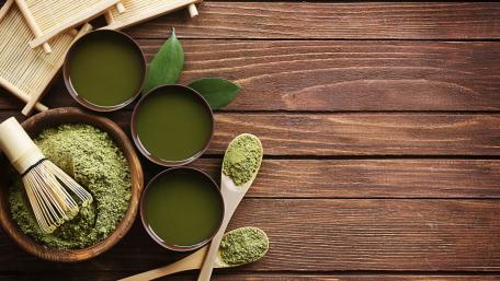 Taste the Essence of Green Tea wallpaper