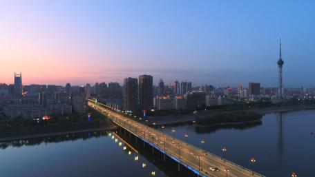 City Lights at Dusk wallpaper
