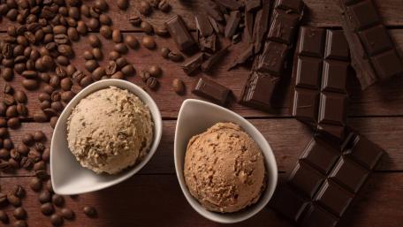 Decadent Chocolate and Coffee Ice Cream Delights wallpaper