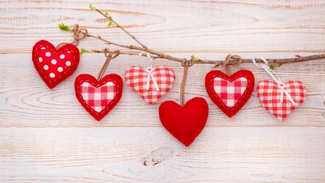 Charming Hearts for a Romantic Touch wallpaper