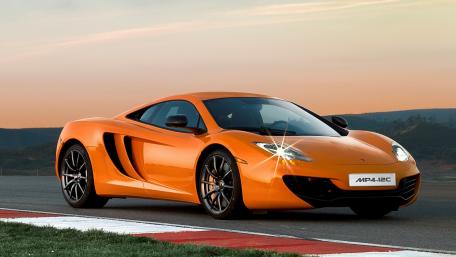 Sleek McLaren MP4-12C Captured at Sunset wallpaper