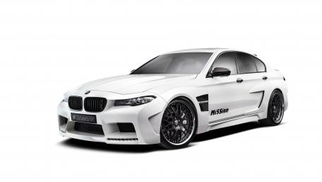 Sleek White BMW with Bold Design Features wallpaper