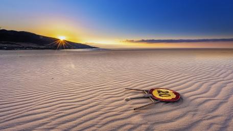 Desert Serenity at Sunset wallpaper