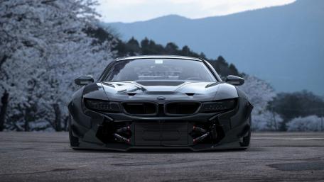 Sleek Black Sports Car Power and Precision wallpaper