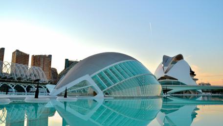 Modern Cityscape at Dusk wallpaper
