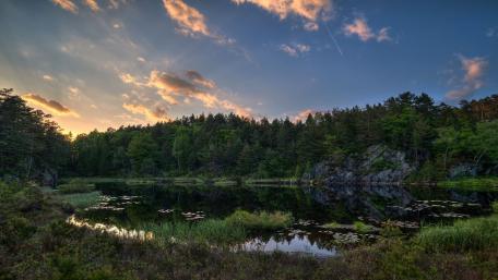 Tranquil Reflections on a Serene Lake wallpaper
