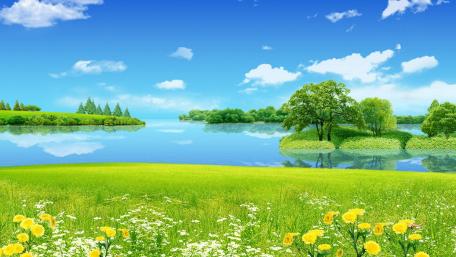 Serene Dreamland Landscape Wallpaper wallpaper