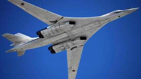 Soviet Bomber in Stunning Flight View wallpaper