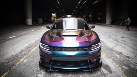 Sleek and Stylish Modern Muscle Car Wallpaper wallpaper