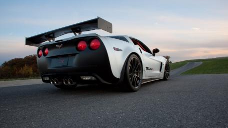 Sleek Corvette Z06 on an Open Road wallpaper
