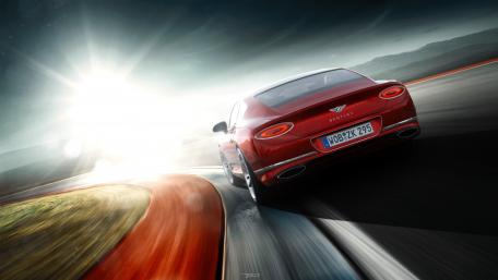 Sleek Bentley on the Open Road wallpaper