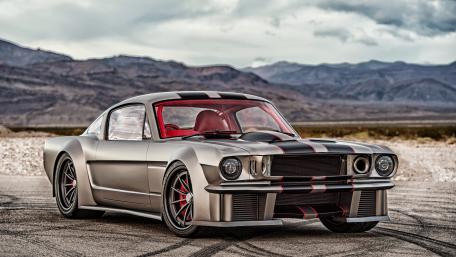 Sleek Classic Car in Stunning Landscape wallpaper