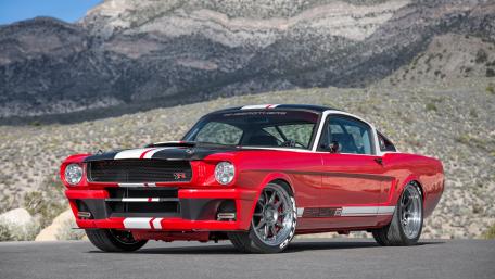 Classic Mustang Revamped in Stunning Red Finish wallpaper