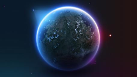 Stunning Planetary View in Deep Space wallpaper