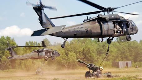Dynamic Military Helicopters in Action wallpaper