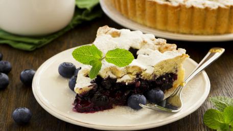 Delicious Blueberry Tart Wallpaper wallpaper