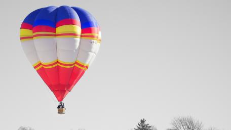 Colorful Hot Air Balloon Adventure wallpaper
