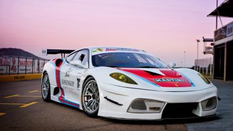 Sleek Race Car Ready for Action wallpaper