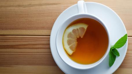 Refreshing Lemon Mint Tea Delight wallpaper