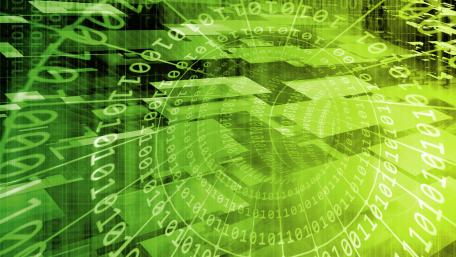 Digital Matrix in Vibrant Green Hues wallpaper