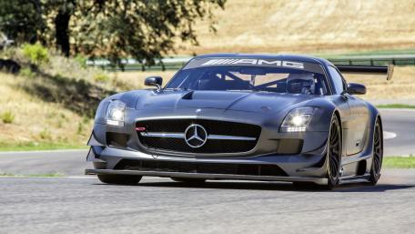 Sleek Mercedes AMG Race Car Wallpaper wallpaper