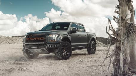 Bold Ford Truck in Rugged Terrain wallpaper