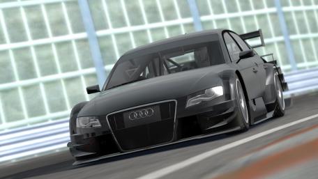 Sleek Audi Racer on the Track wallpaper
