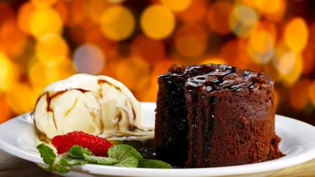Chocolate Lava Cake Delightful Experience wallpaper