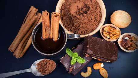 Delicious Chocolate Treats and Spices Delight wallpaper
